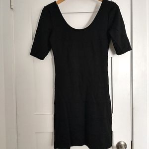 H&M Black Bodycon Dress Size 10